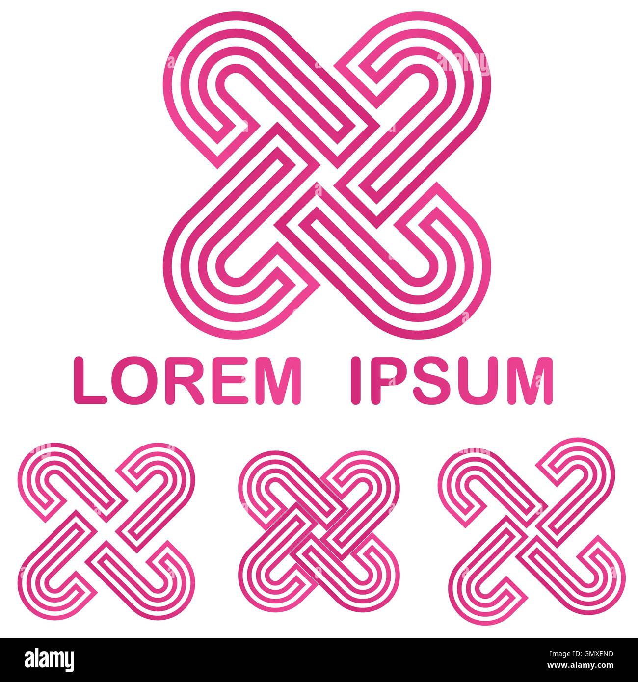 Pink _logo Immagini Vettoriali Stock - Alamy