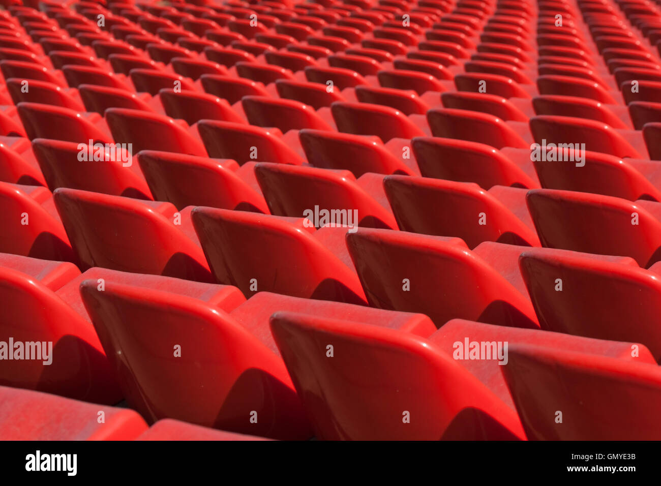 Stadium bleachers Foto Stock