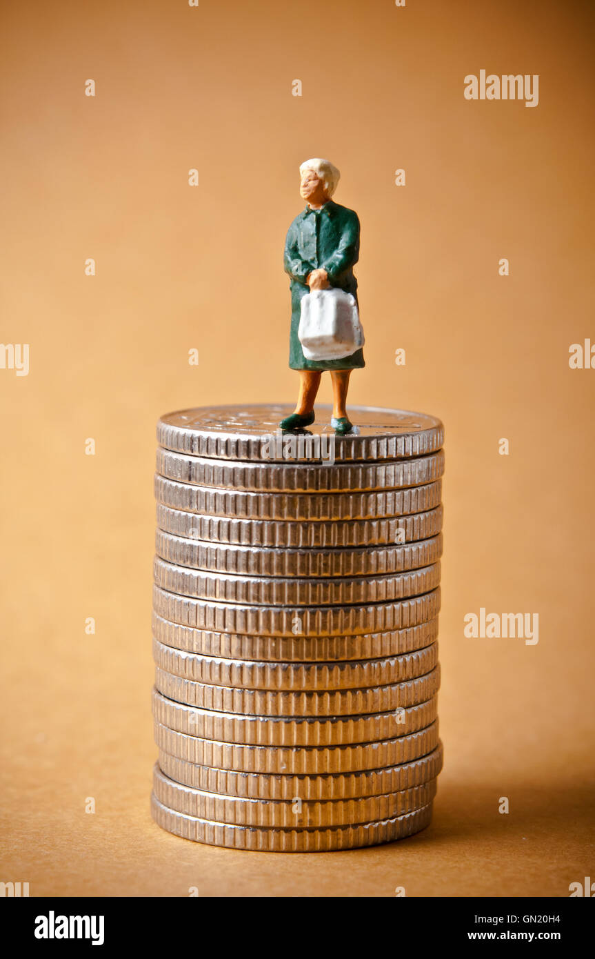 pensionamento e risparmio per il concetto di pensione Foto Stock