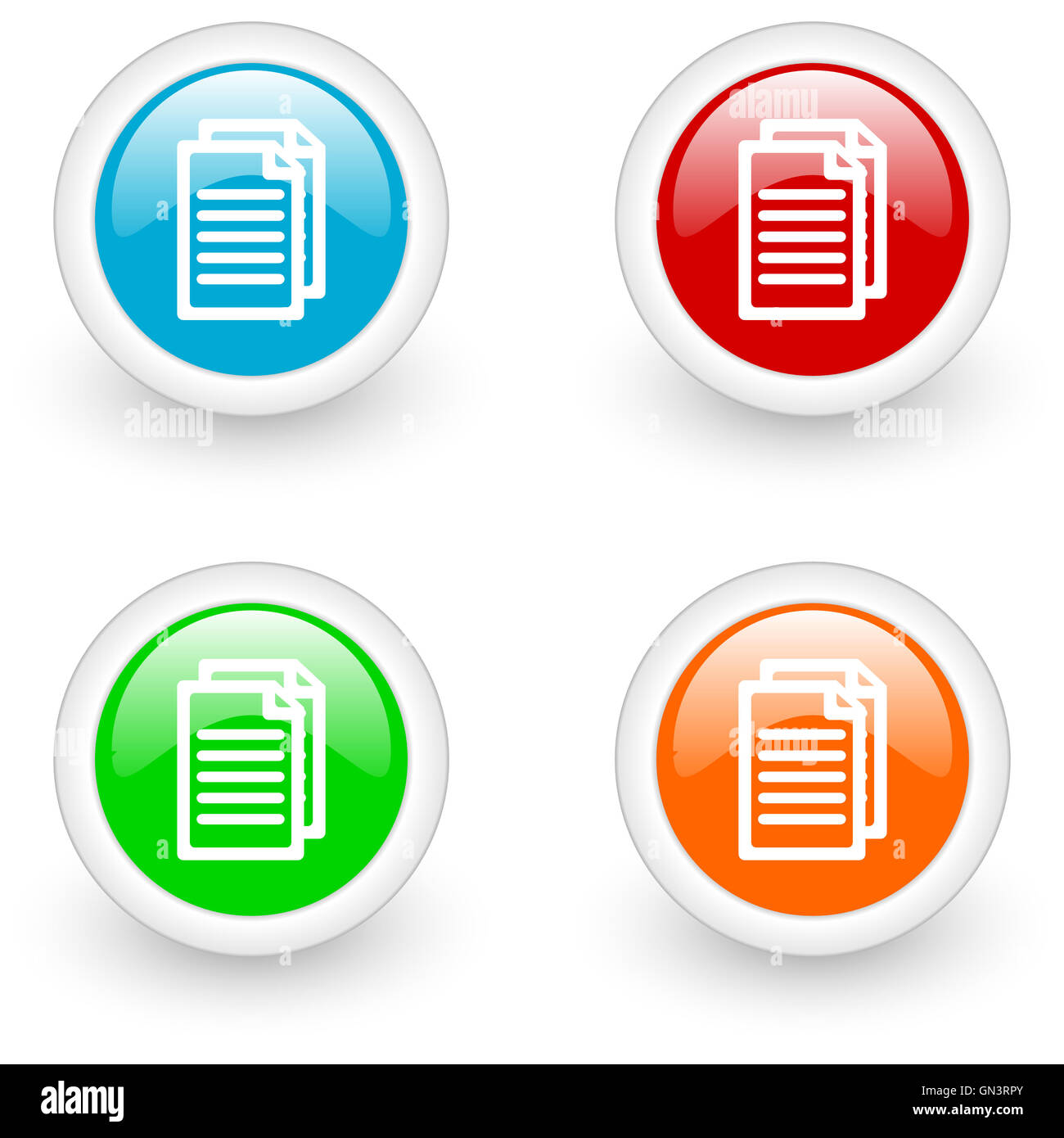 icona del documento Foto Stock