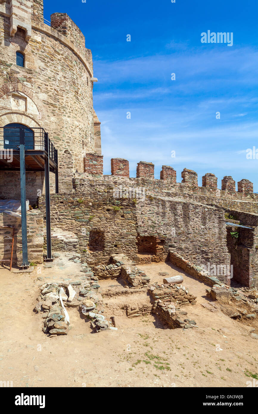 Torre Trigonion, Salonicco, Macedonia, Grecia Foto Stock