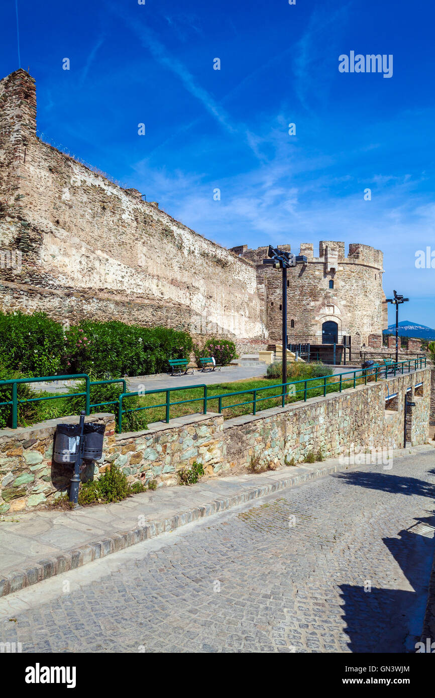 Torre Trigonion, Salonicco, Macedonia, Grecia Foto Stock