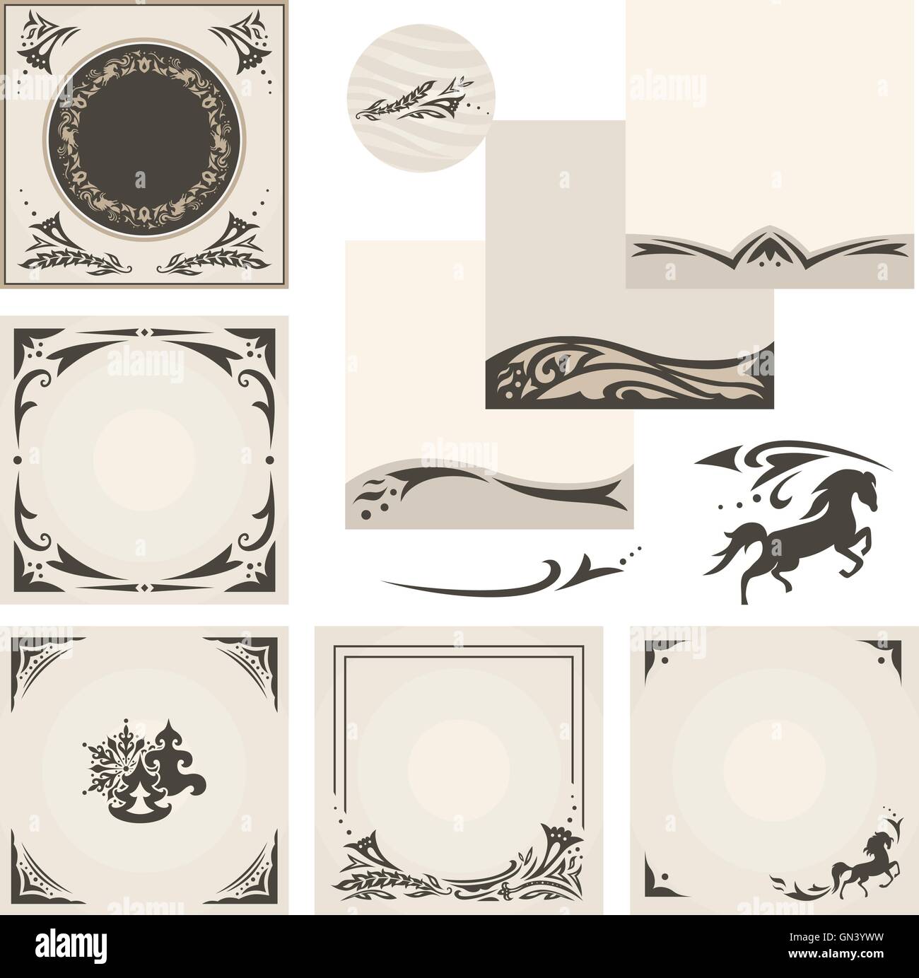 Ornamenti arabo Illustrazione Vettoriale