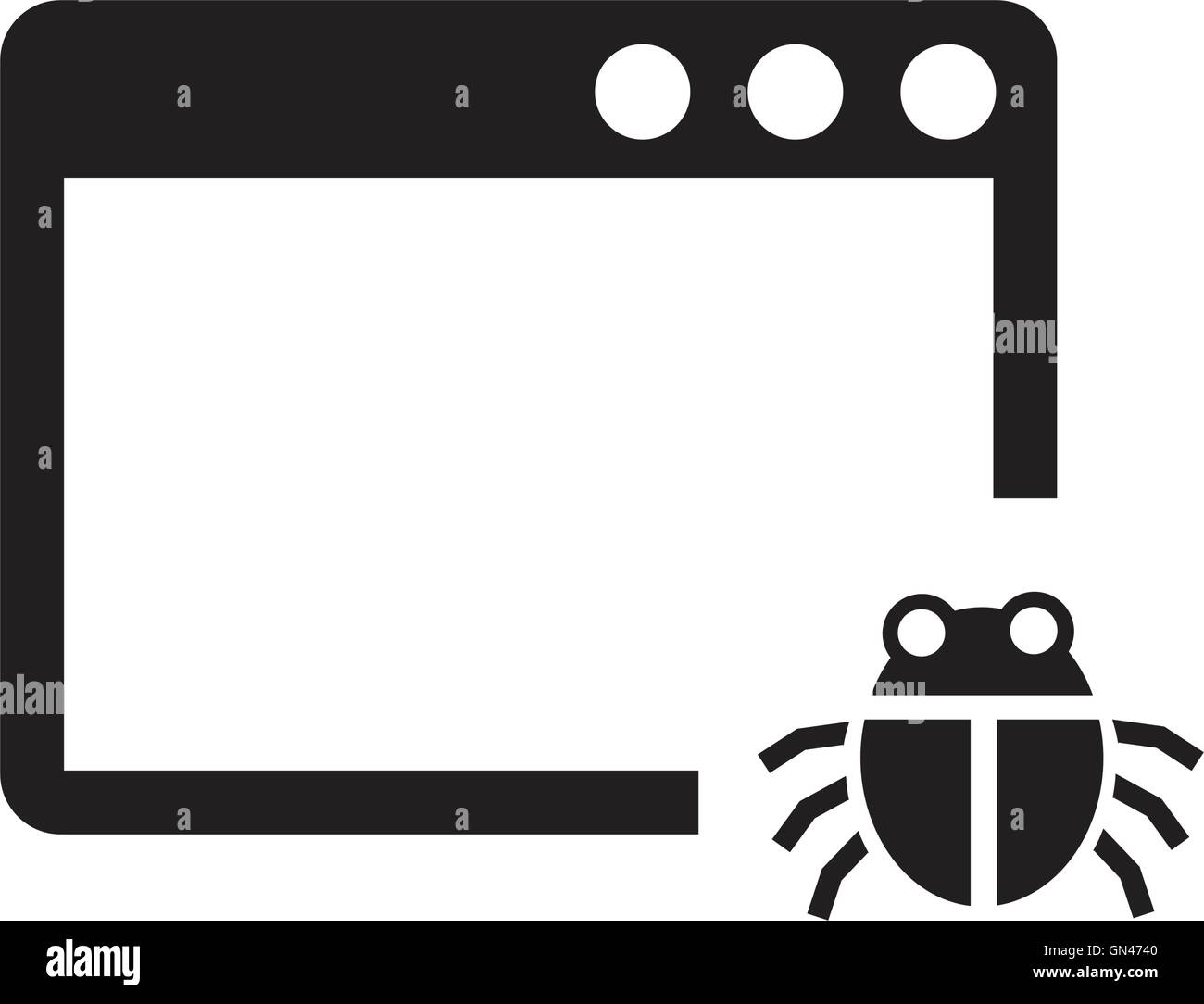 Computer Virus Illustrazione Vettoriale