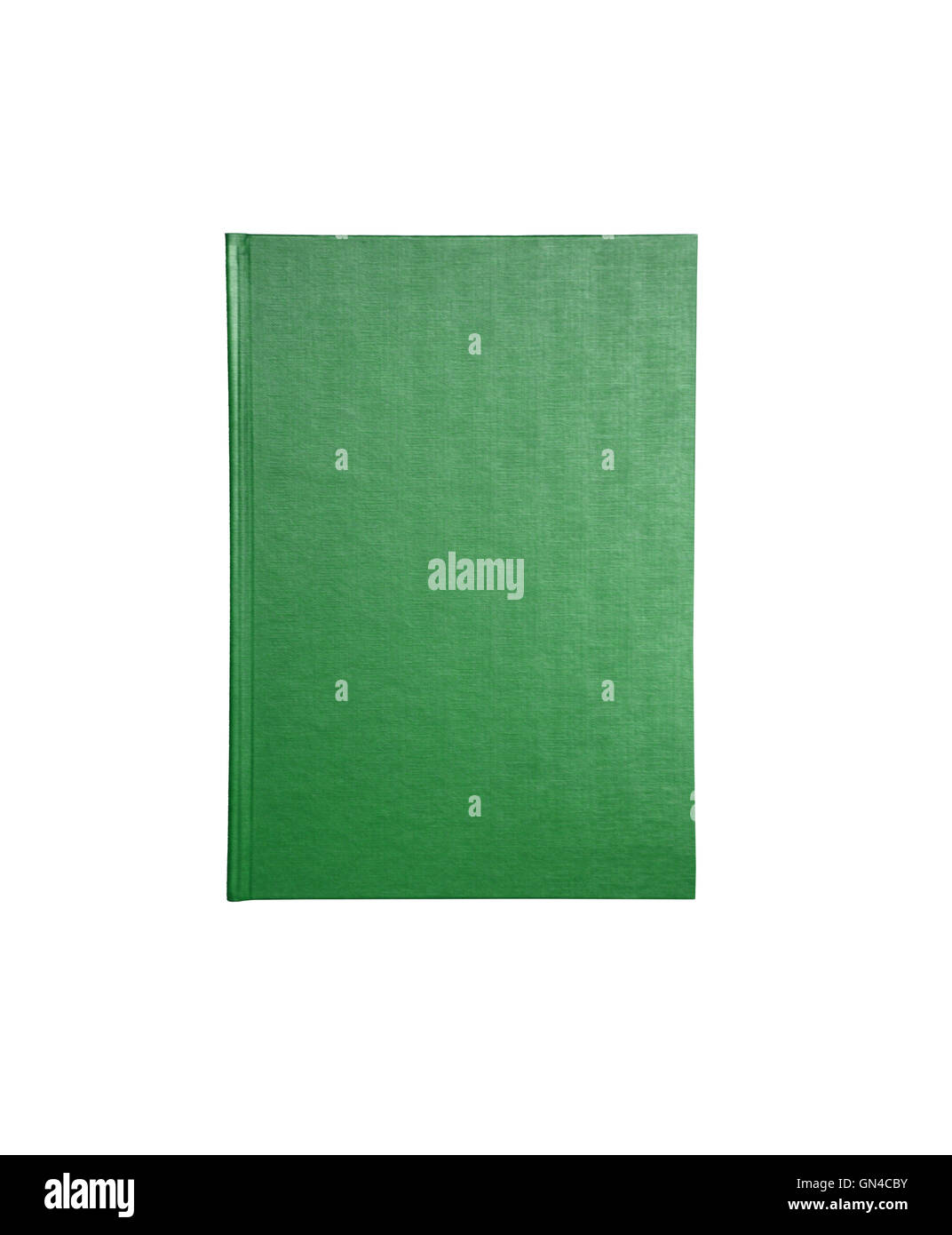 Vuoto verticale verde Libro isolato Foto Stock