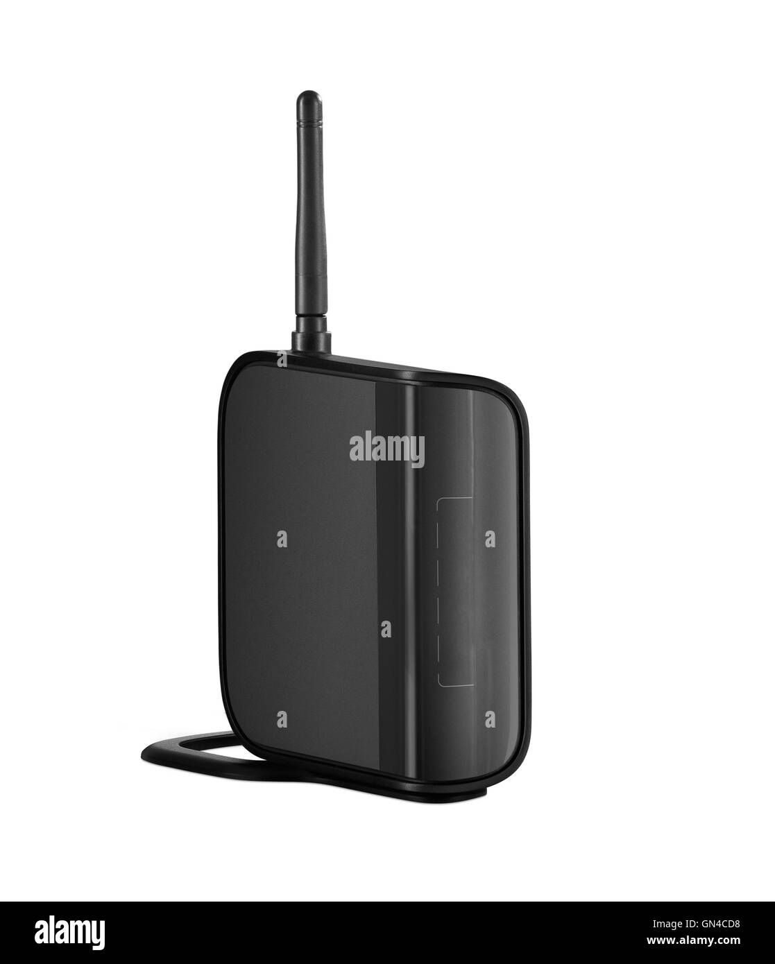 Router Wireless in isolati sullo sfondo bianco Foto Stock