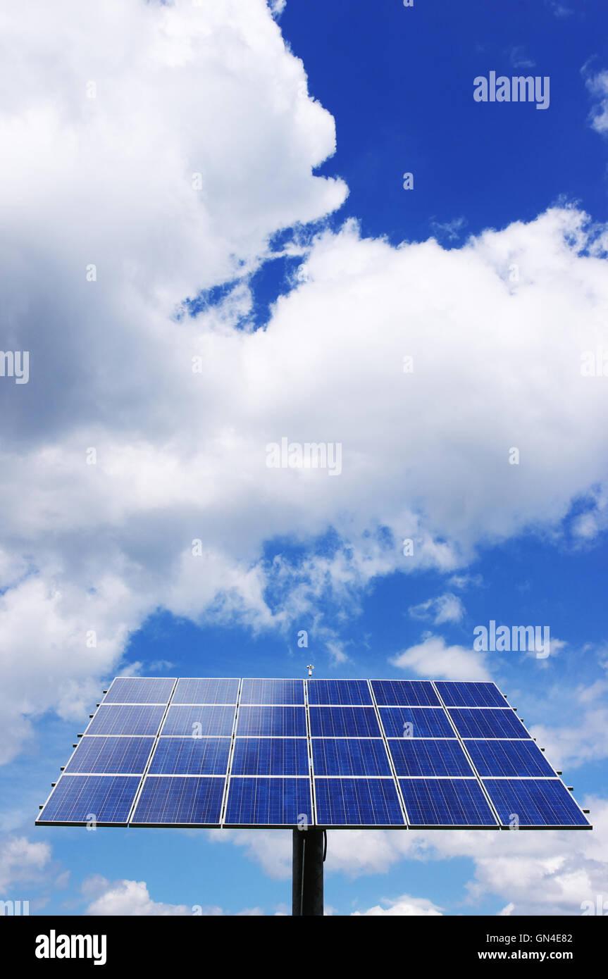 Eco-friendly l'energia solare. Foto Stock