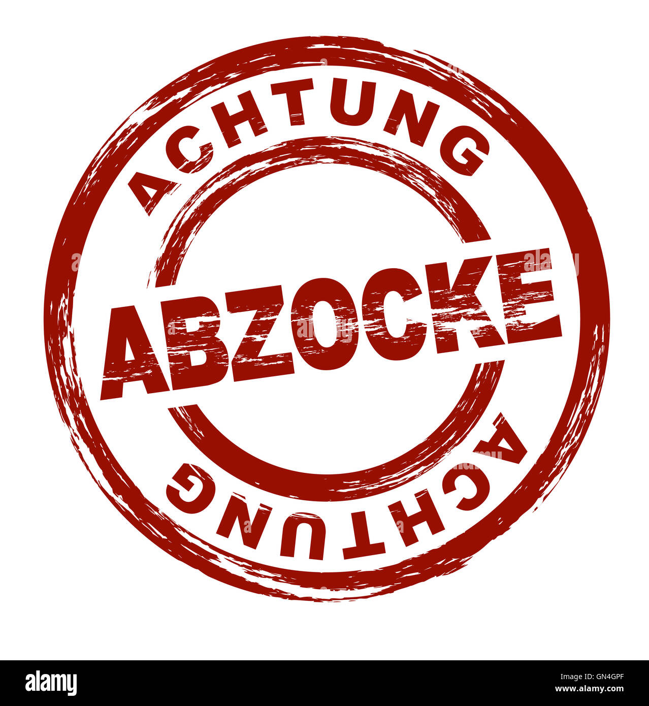 Timbro - Abzocke (engl.: rip-off) Foto Stock