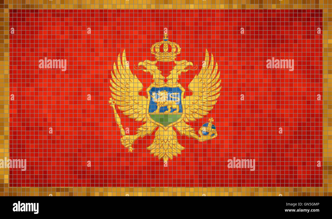 BANDIERA MONTENEGRO 20X30CM | Bandiere Di Navigazione Extra Ue