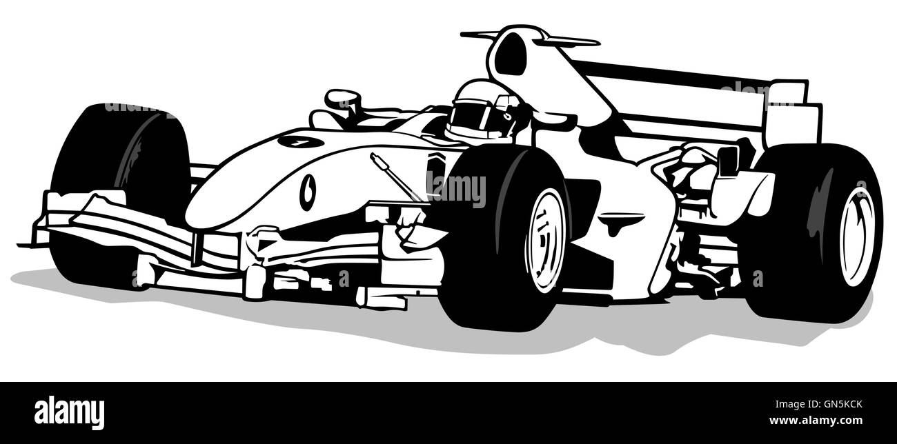 Formula uno Illustrazione Vettoriale