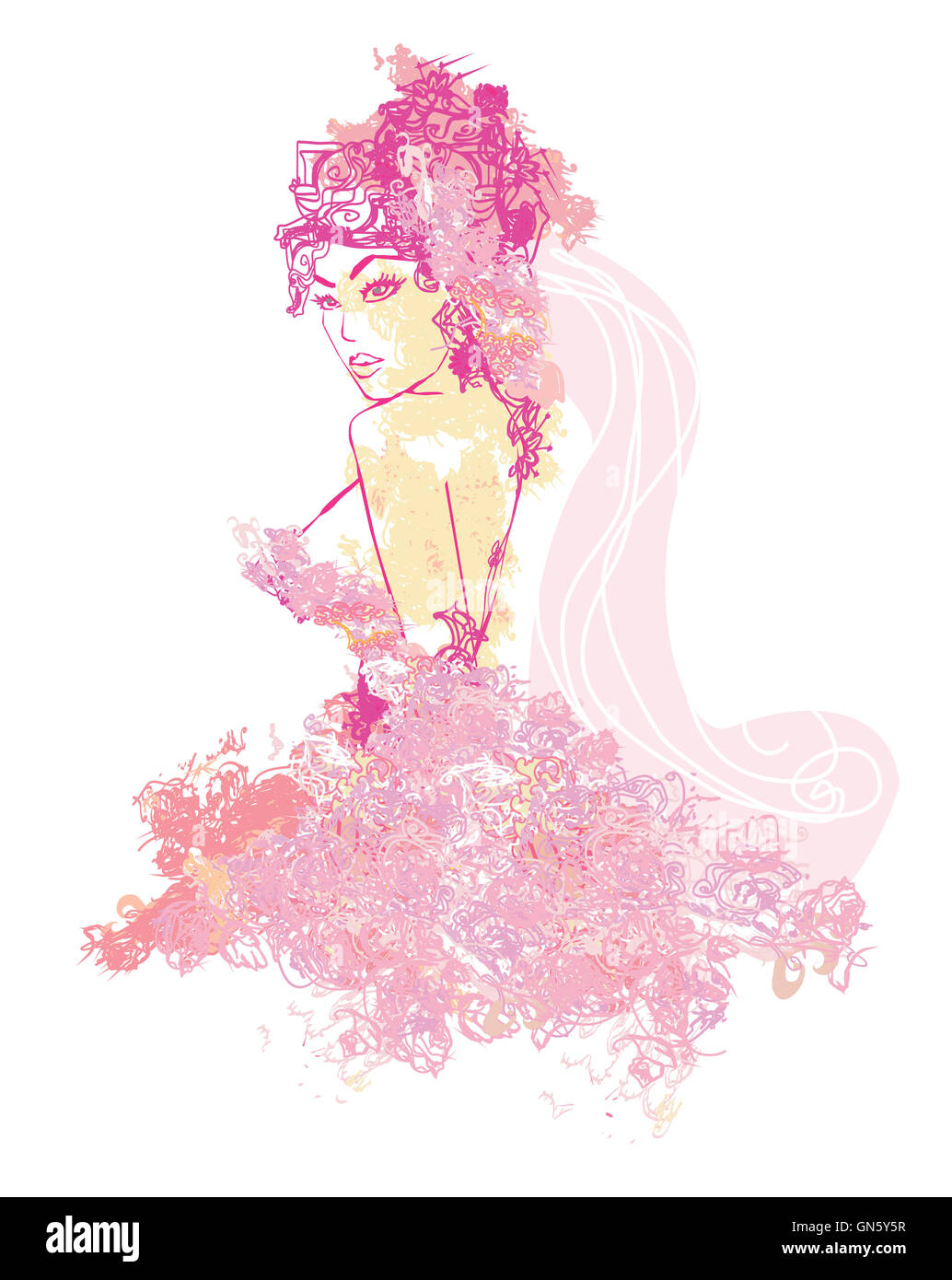 Bella Sposa astratta Foto Stock