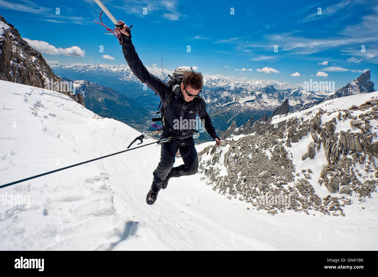 salto della fede Foto Stock