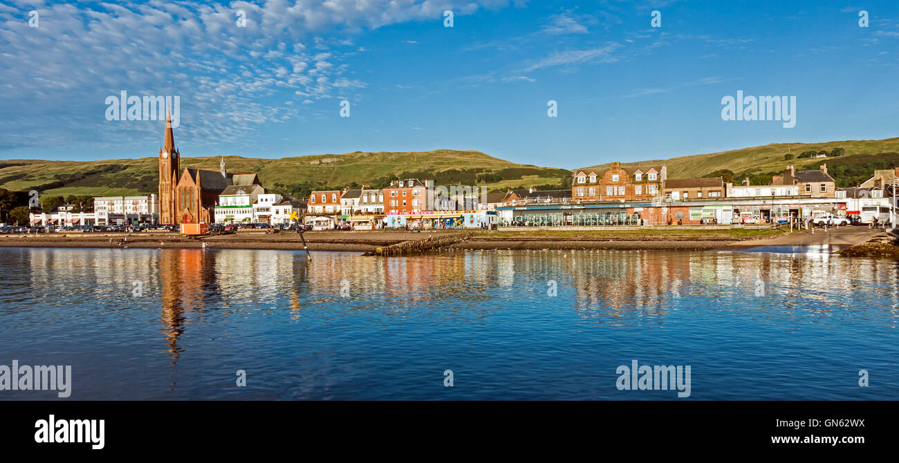 Il lungomare in Largs North Ayrshire in Scozia Foto Stock