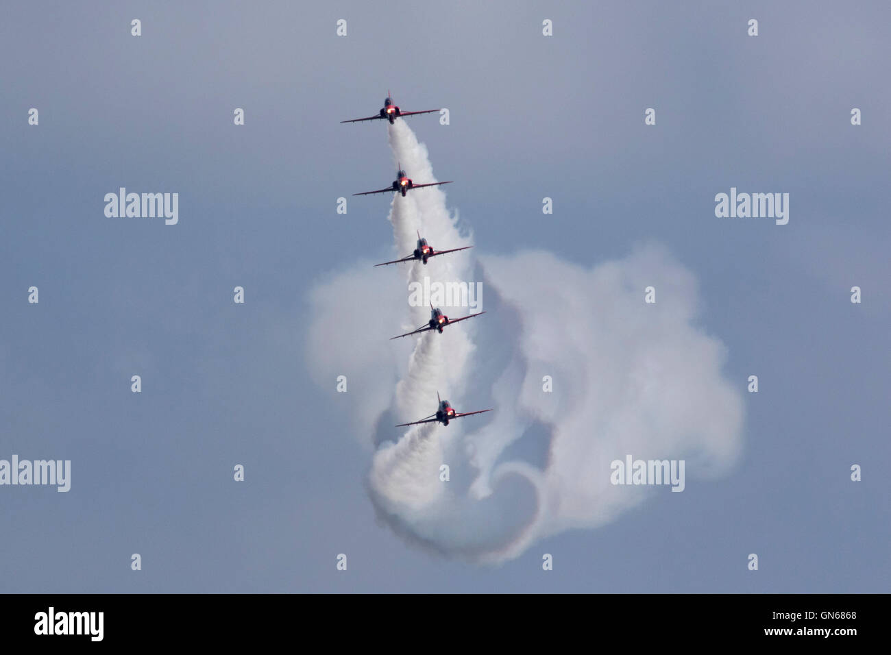 Le frecce rosse manovre di visualizzazione 2016 Foto Stock