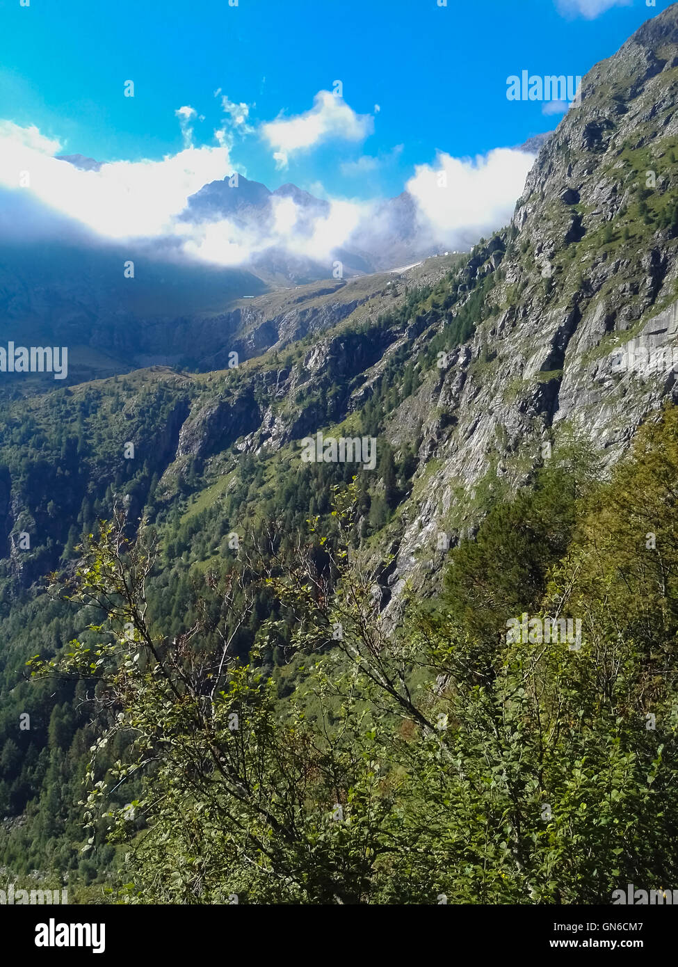 Selvaggio paesaggio di montagna Foto Stock