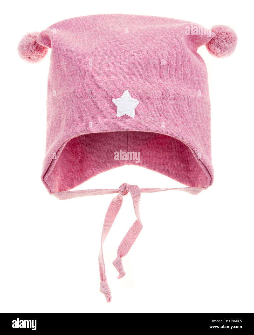 Bambini Cappello invernale isolato su uno sfondo bianco. Foto Stock