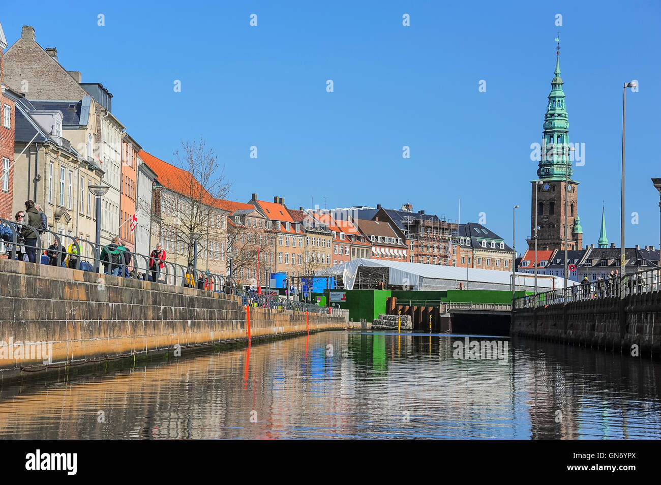Canale di Nyhavn, Copenhagen, Danimarca Foto Stock