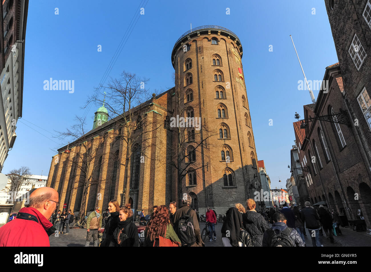 Rundetaarn Round Tower, Copenhagen, Danimarca Foto Stock