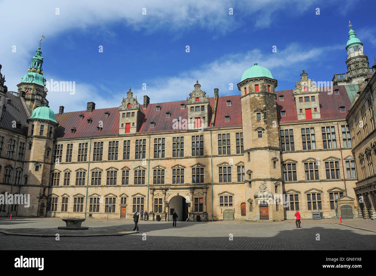 Il Castello di Kronborg, Helsingor, Danimarca Foto Stock