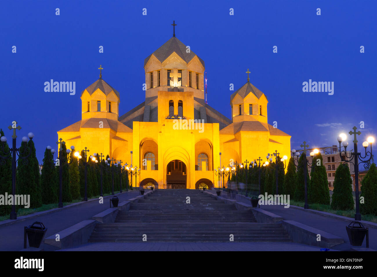 Cattedrale di San Gregorio l Illuminatore a Yerevan, Armenia Foto Stock