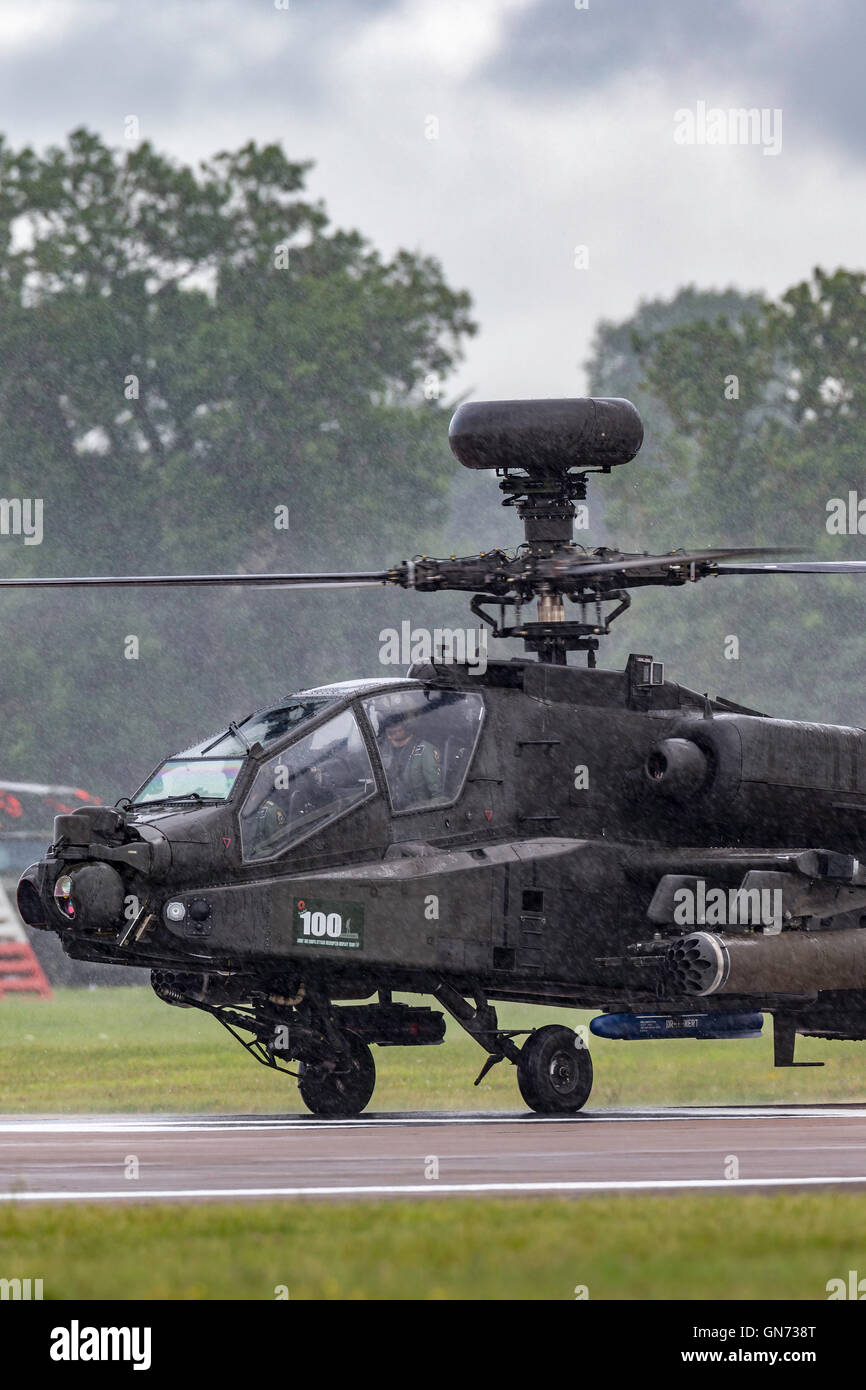 Royal Army Air Corps Westland WAH-64D attacco Apache elicottero Foto Stock