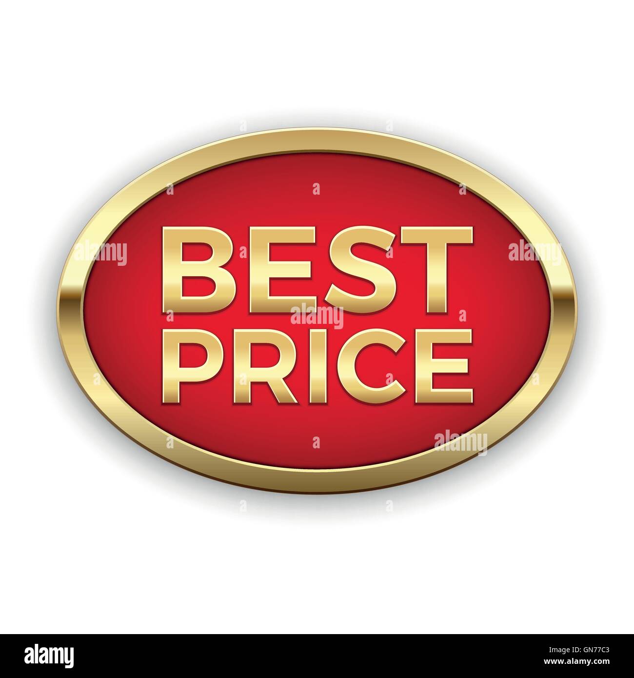 Miglior prezzo badge nella cornice dorata Illustrazione Vettoriale