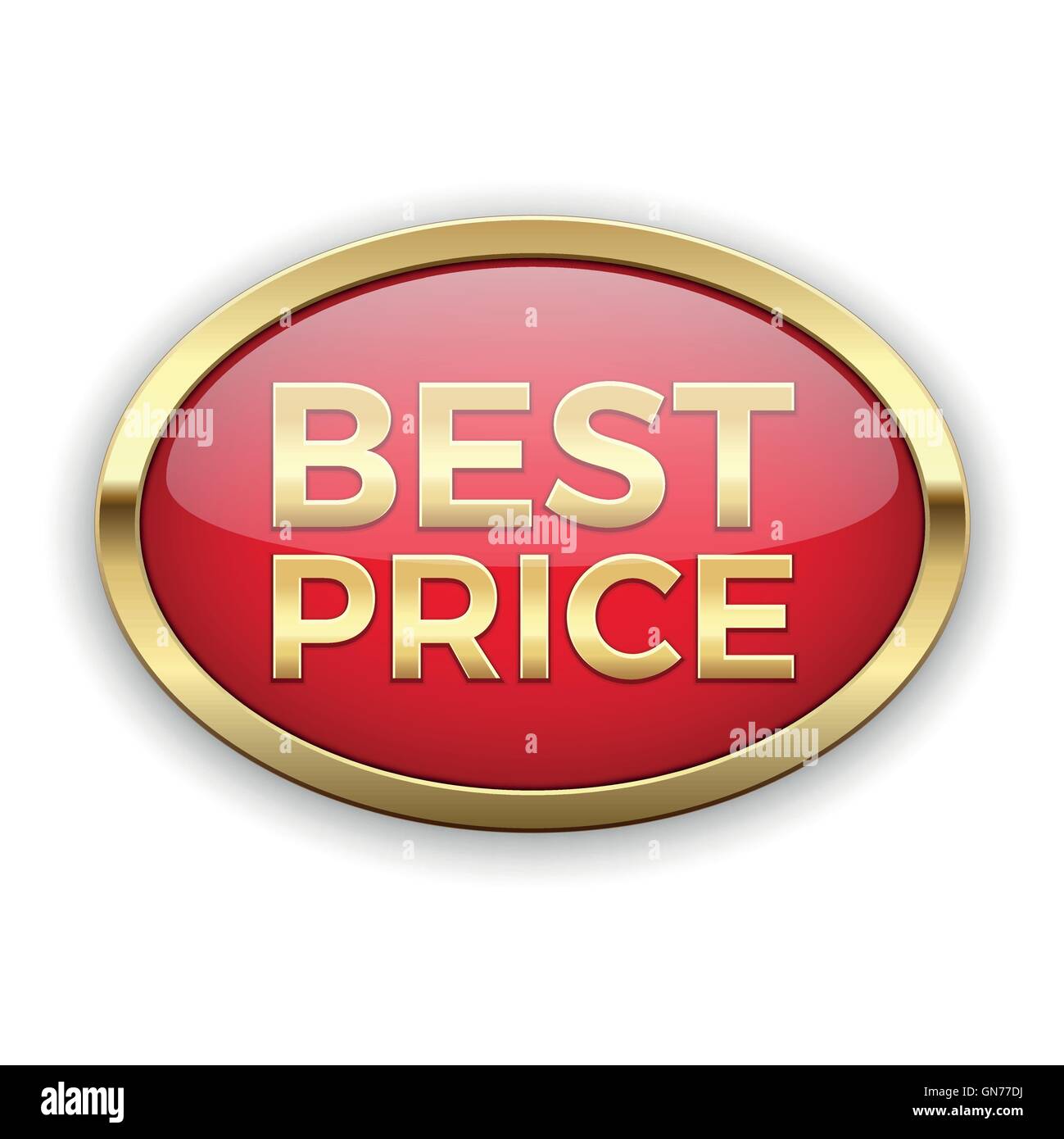 Miglior prezzo badge nella cornice dorata Illustrazione Vettoriale