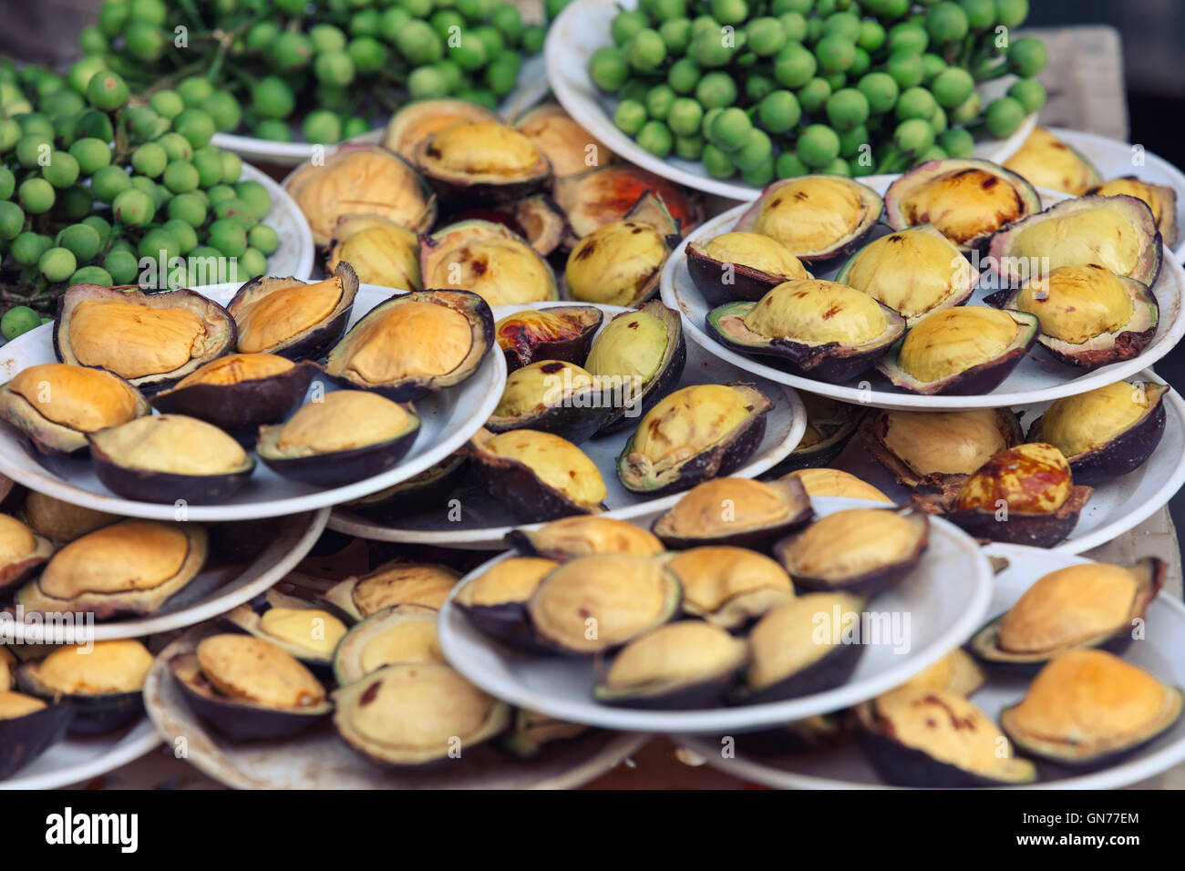 Tradizionale mercato asiatico Foto Stock