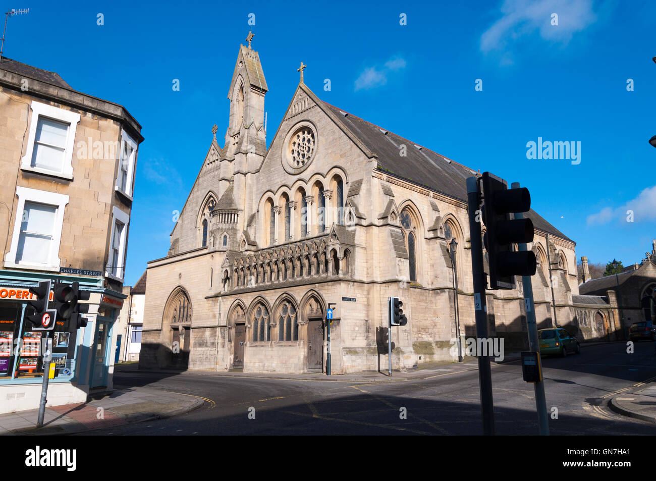 Chiesa della Santa Trinità in bagno, Somerset, Inghilterra, Regno Unito Foto Stock