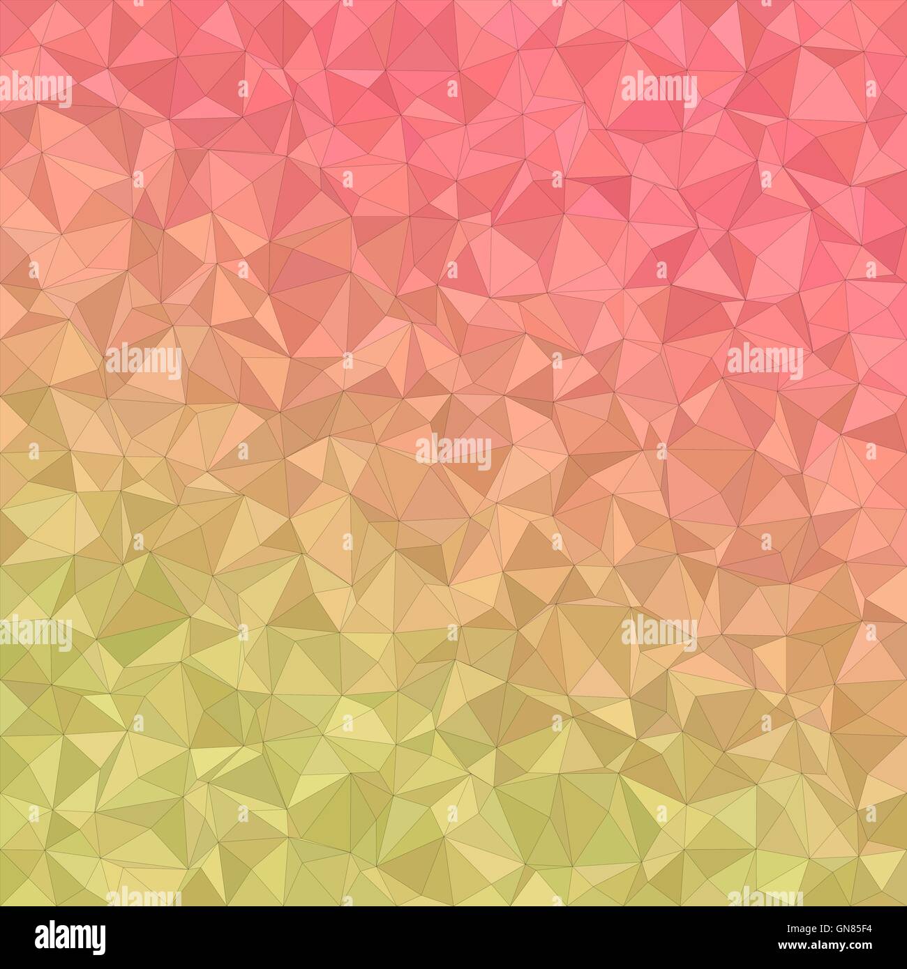 Giallo Rosso triangolo irregolare di sfondo a mosaico Illustrazione Vettoriale