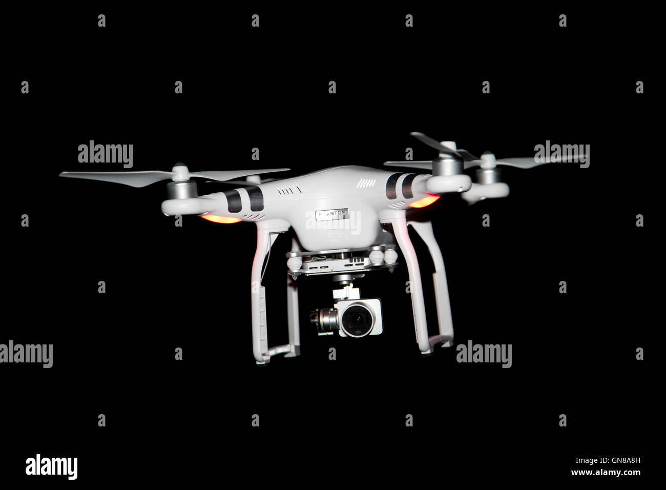 Fantoccio drone in volo di notte Costwolds REGNO UNITO Foto Stock