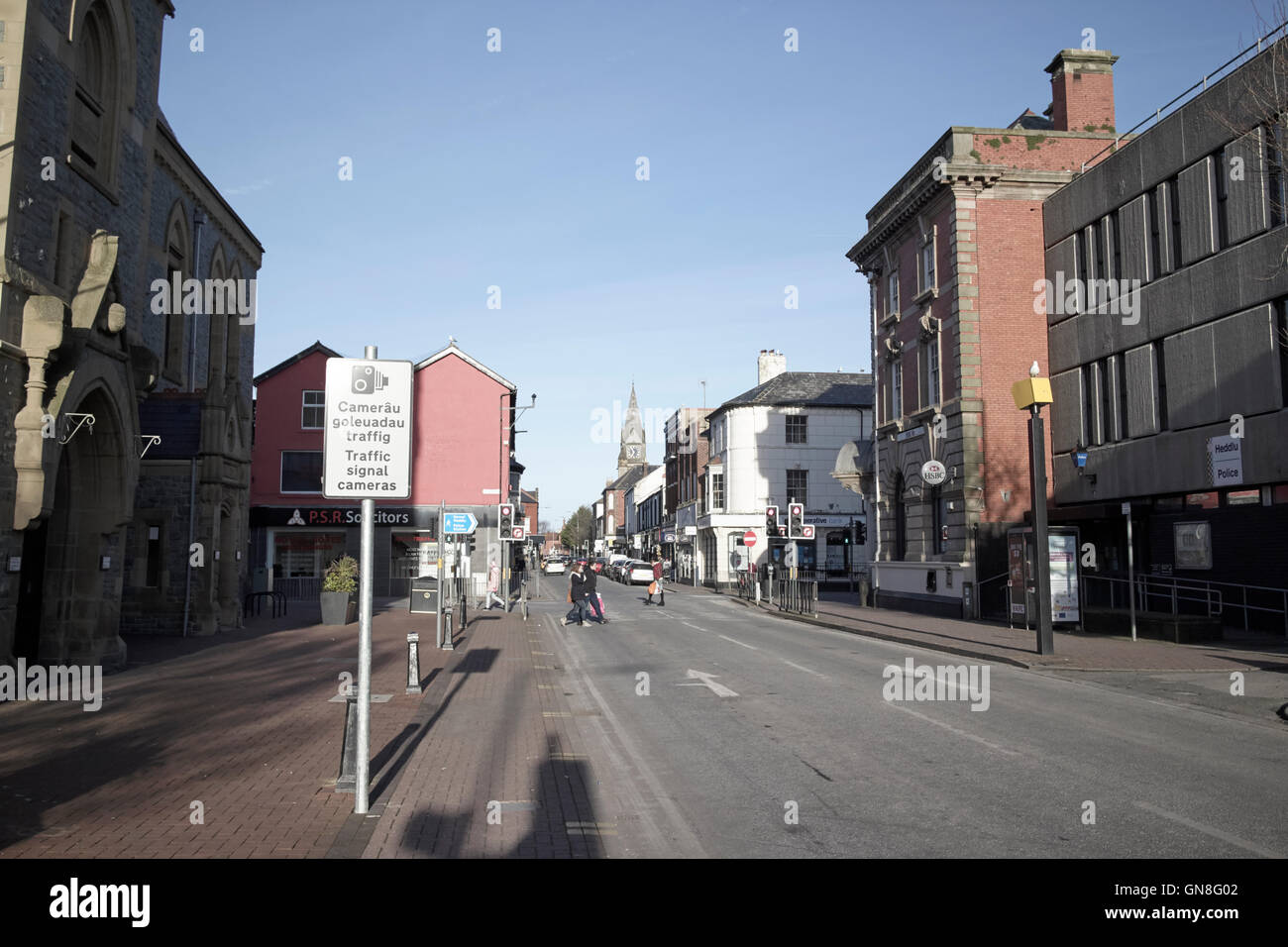 Wellington Road Rhyl North Wales UK Foto Stock