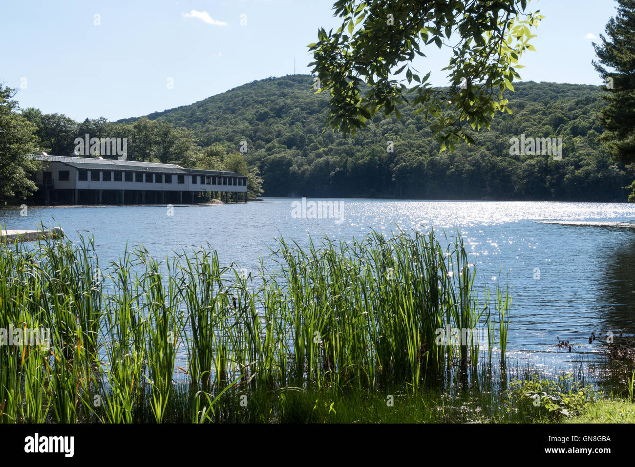 Camp Buckner presso l'Accademia Militare degli Stati Uniti, West Point, NY, STATI UNITI D'AMERICA Foto Stock