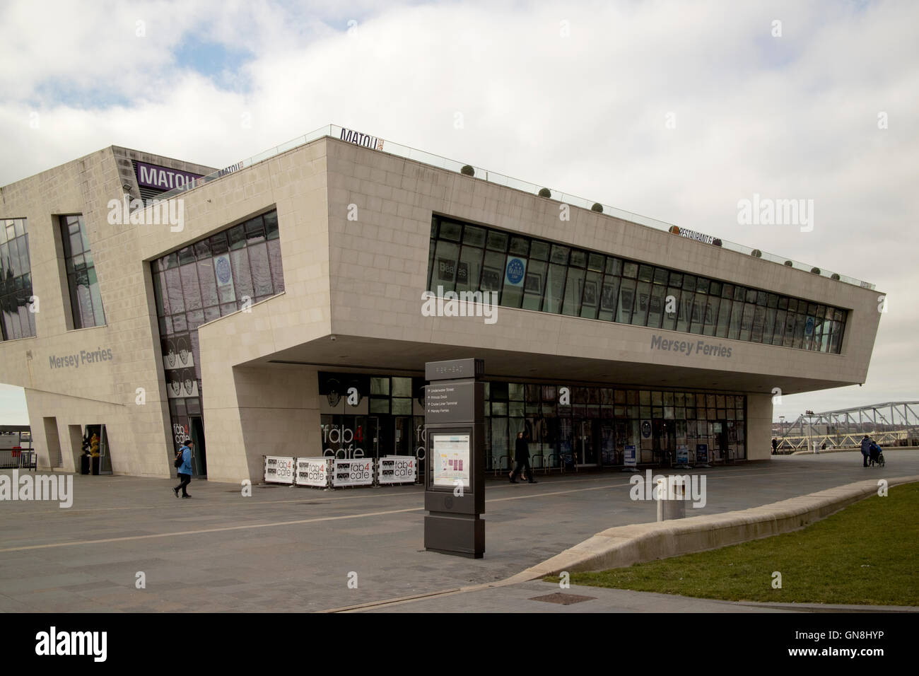Mersey ferries pier terminale di testa Edificio Pierhead Liverpool Merseyside Regno Unito Foto Stock