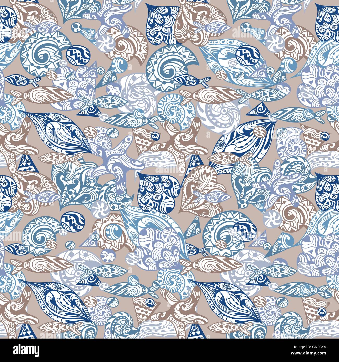 Vettore di vintage modello nautico Illustrazione Vettoriale