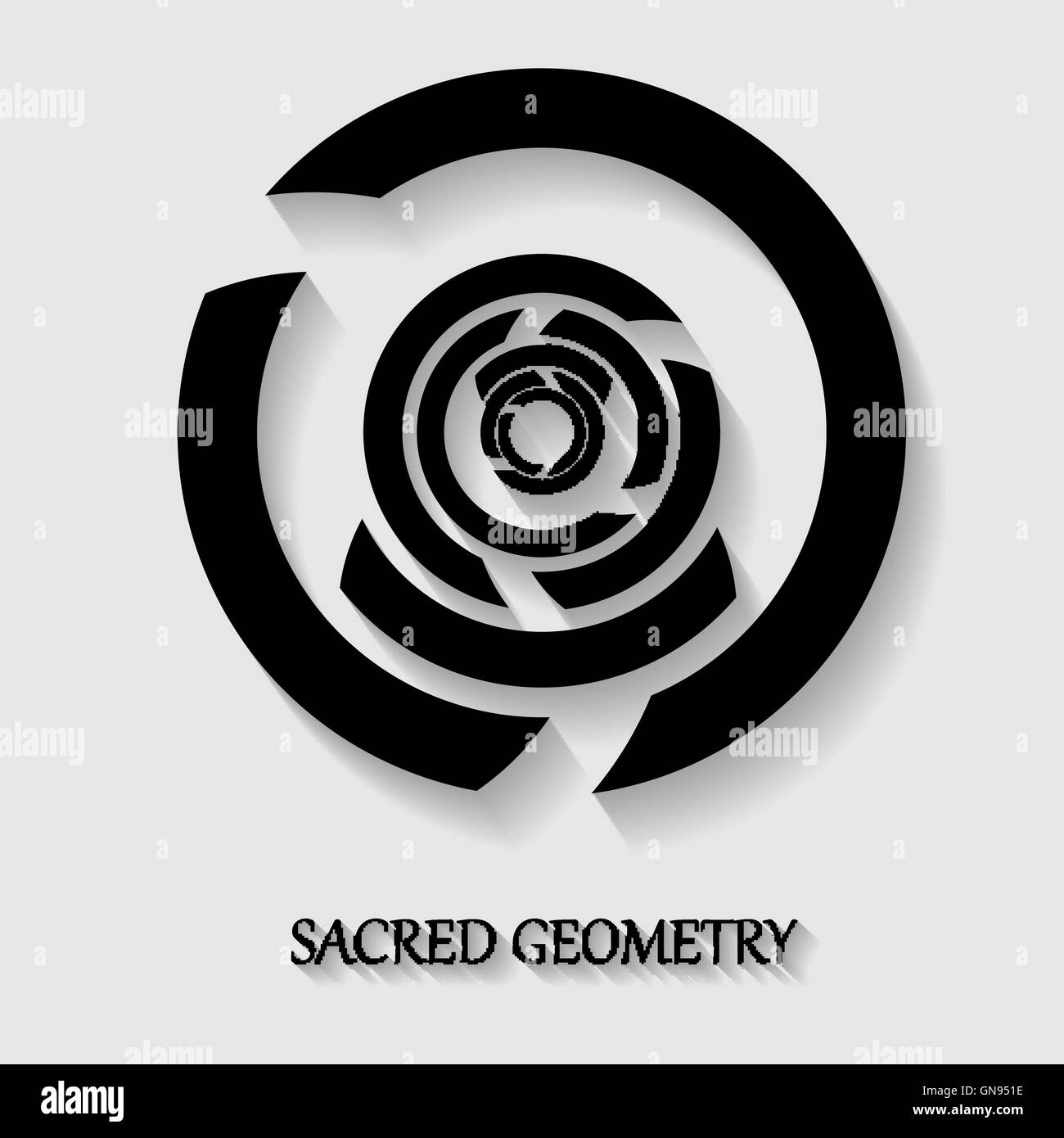 Geometria Sacra elemento Illustrazione Vettoriale