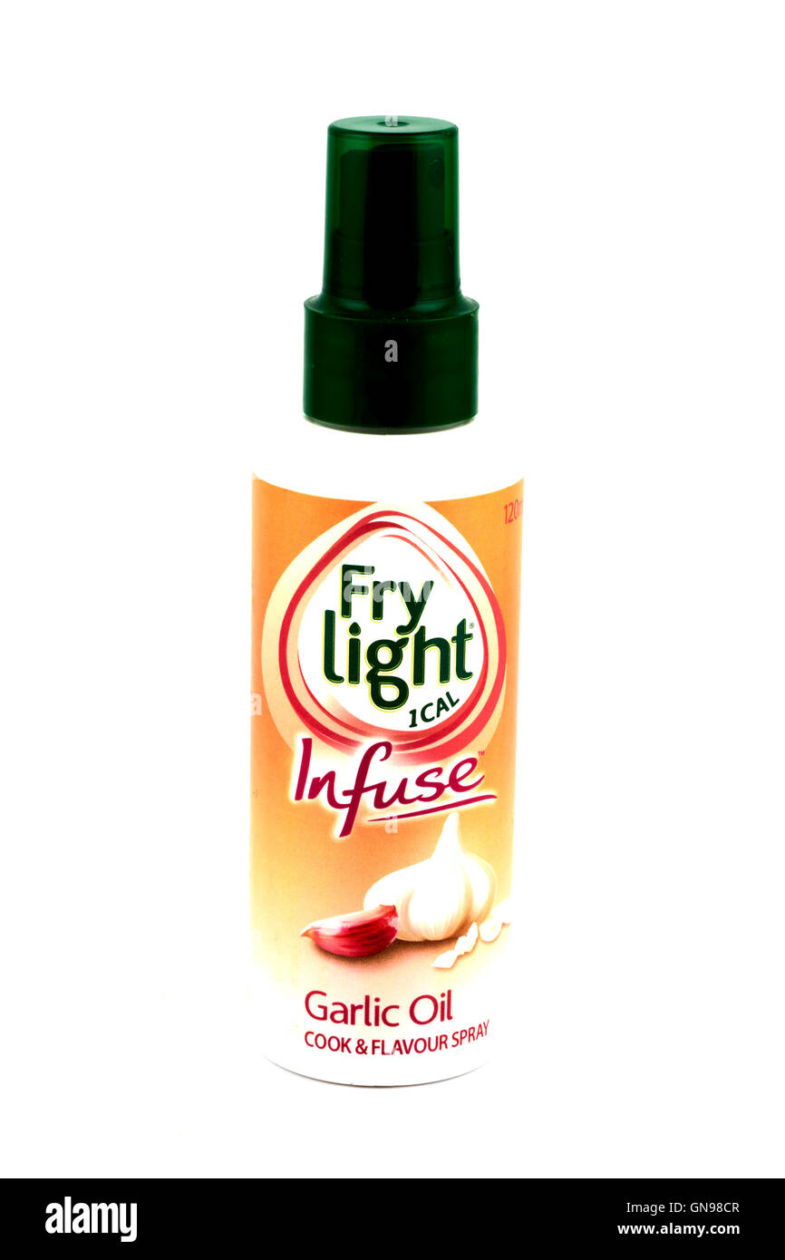 Rfi infondere luce Olio di aglio Foto Stock