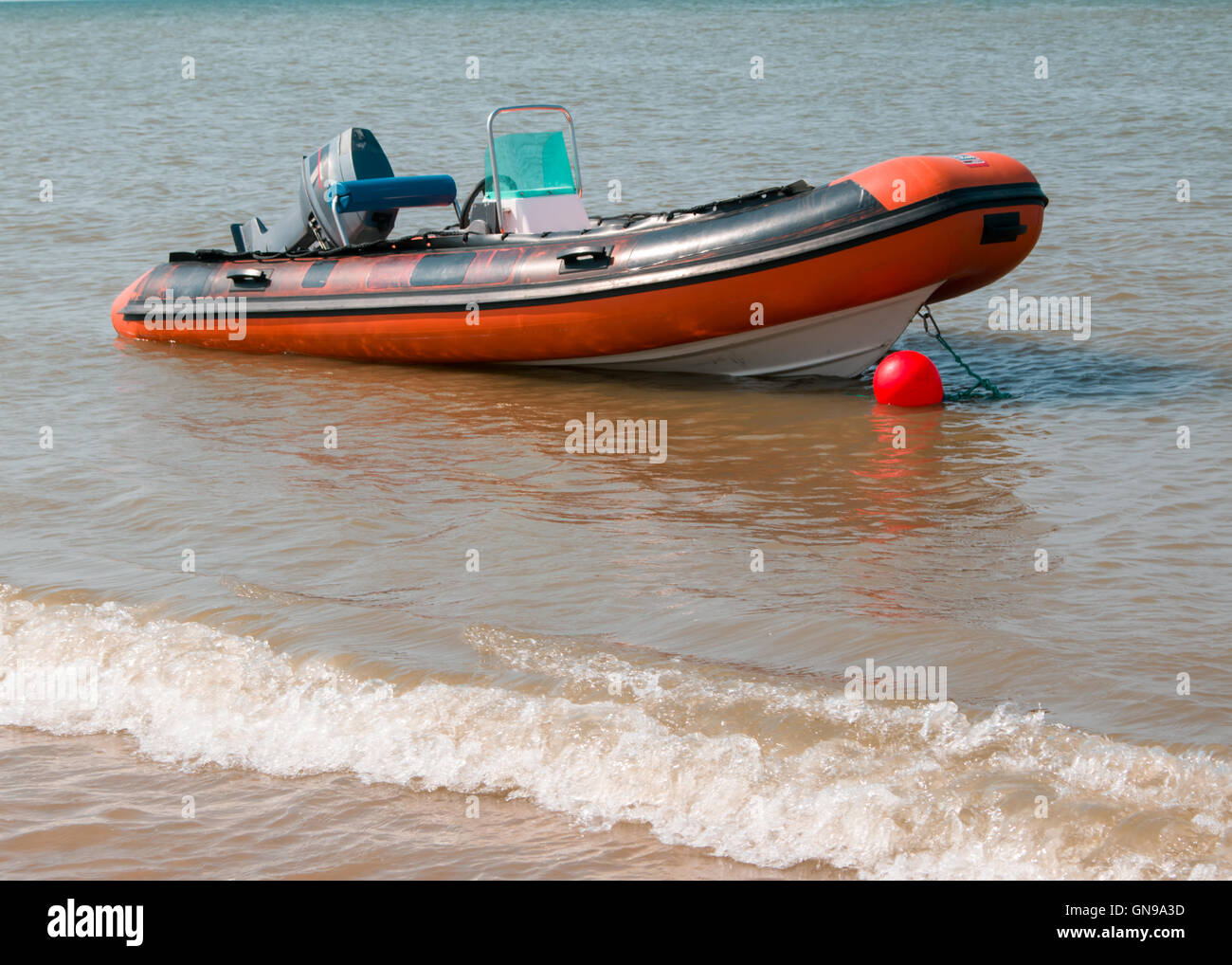 Salvataggio in mare il funzionamento. Foto Stock