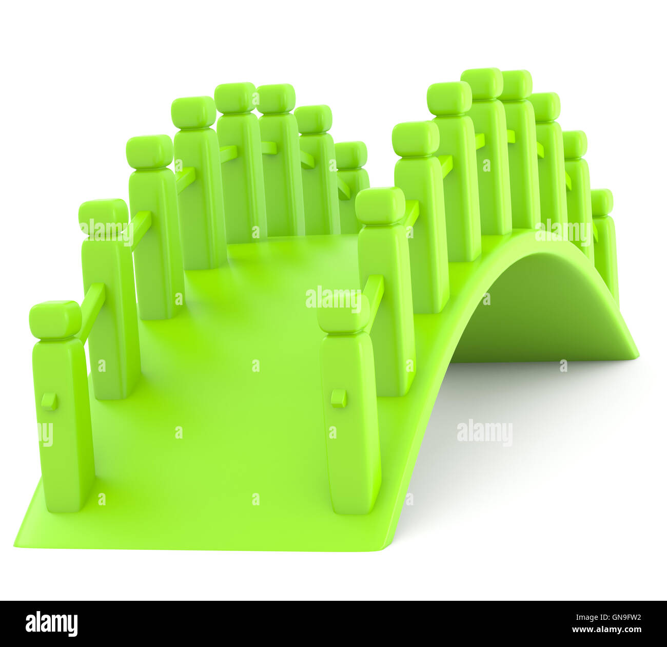 Ponticello verde Foto Stock