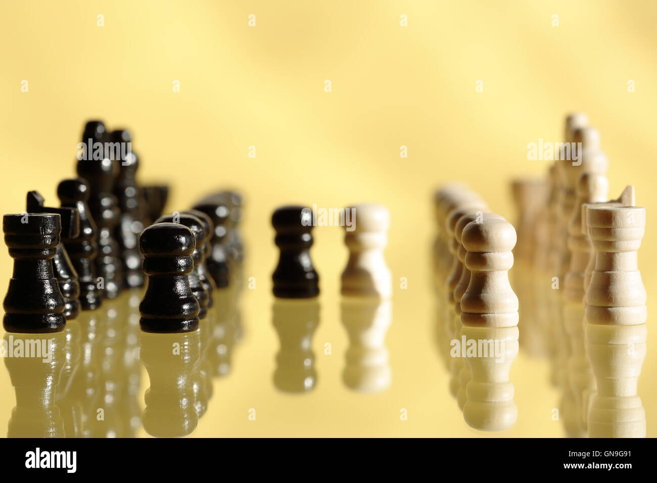 Gioco di scacchi Foto Stock