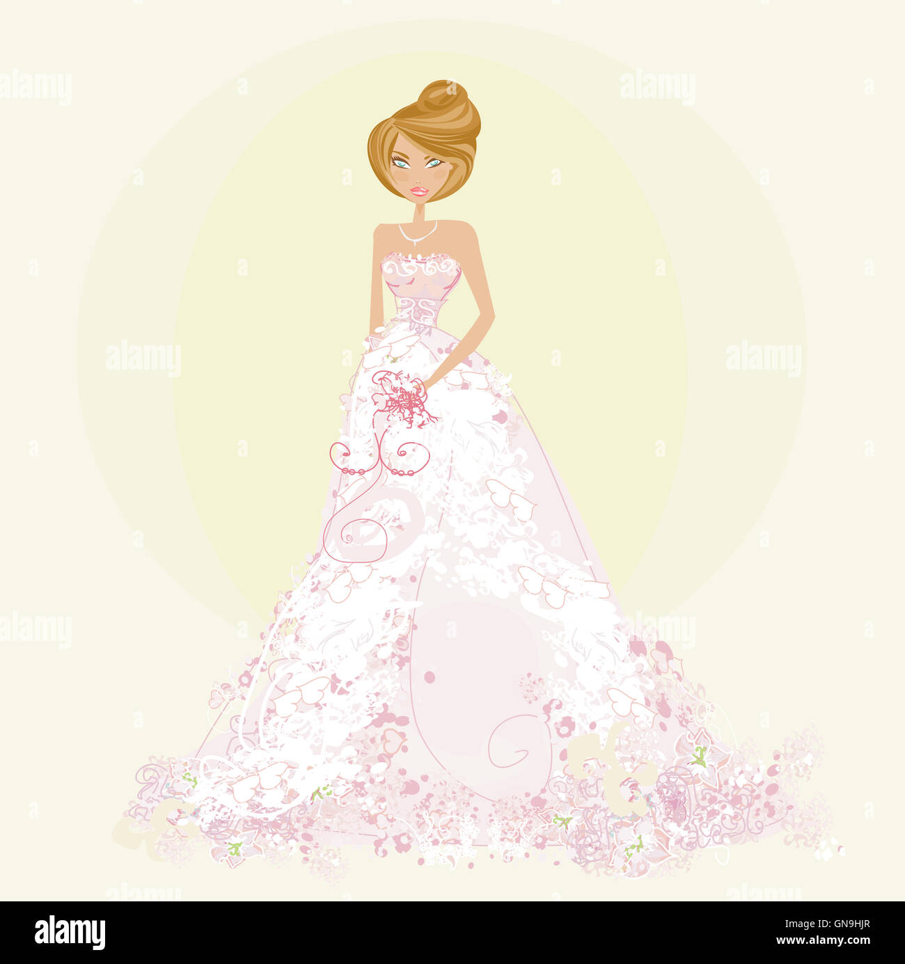 Bella sposa Foto Stock