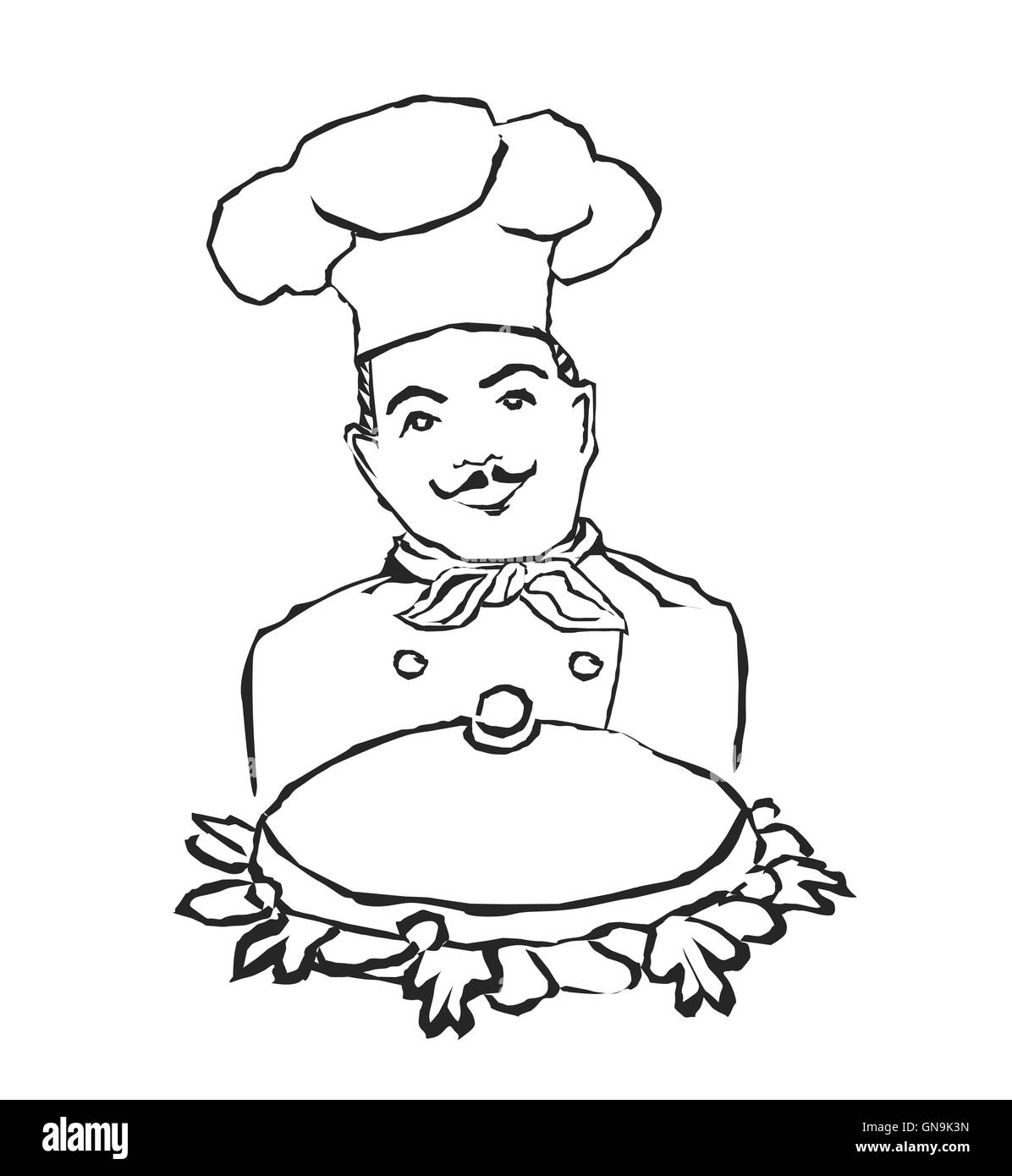 chef di cucina Foto Stock