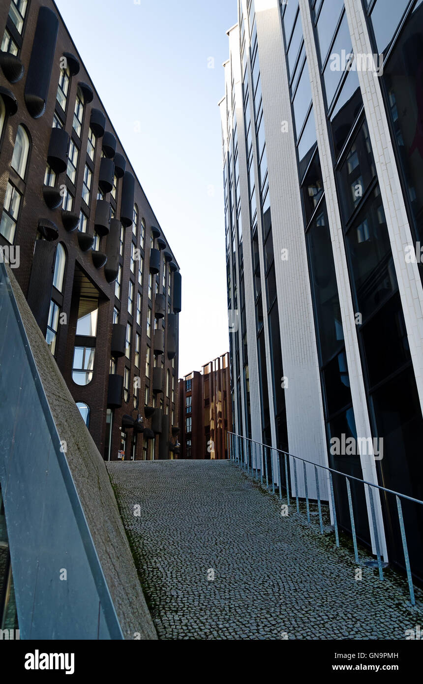 Nuovo e moderno quartiere degli affari di Tallinn, Estonia Foto Stock