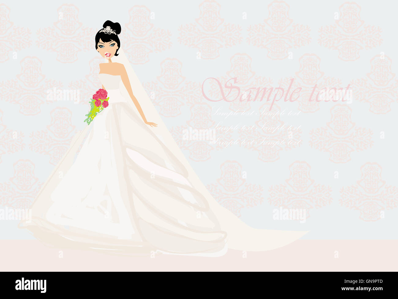 Bella sposa Foto Stock