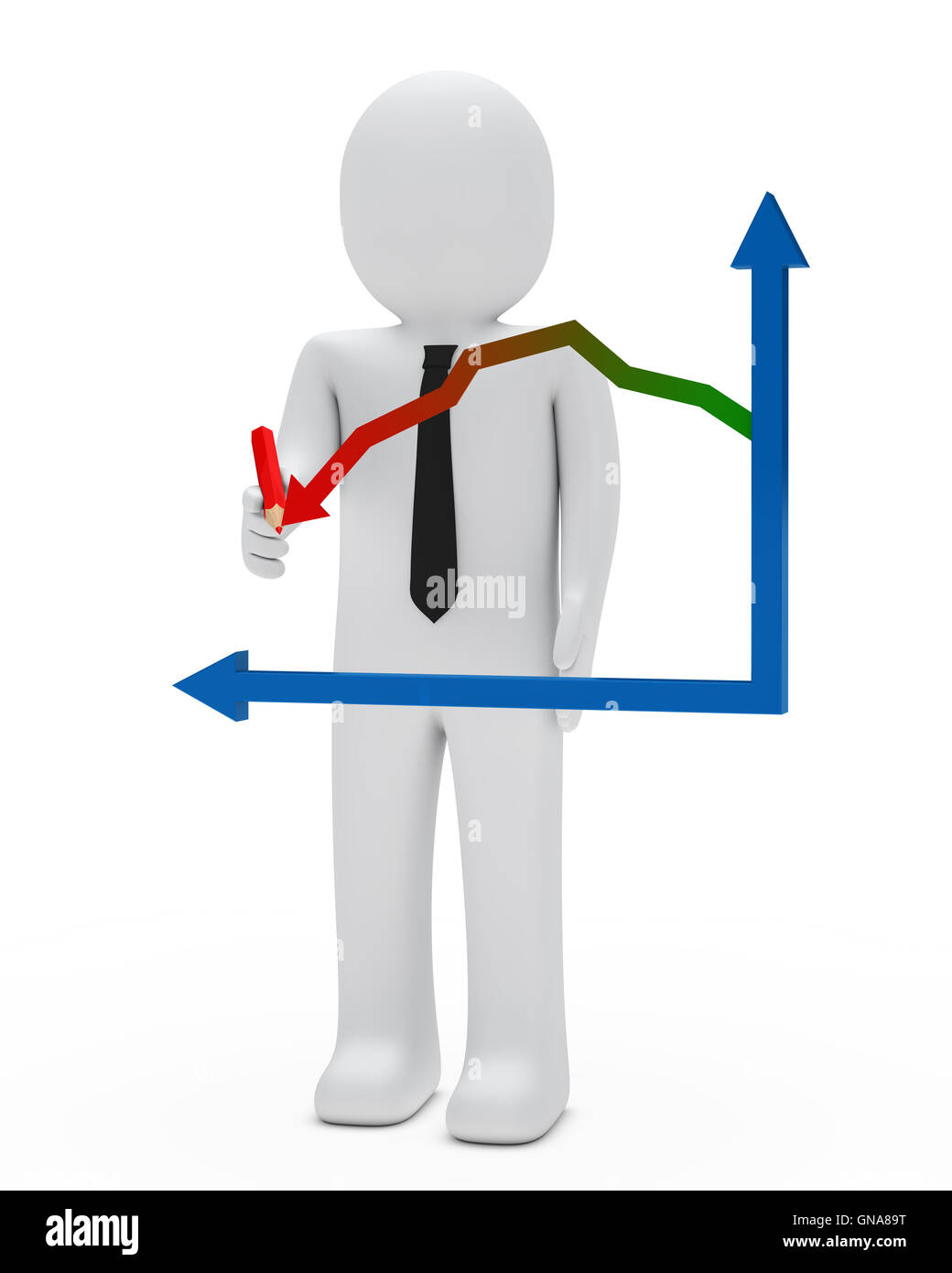 Imprenditore grafico Foto Stock