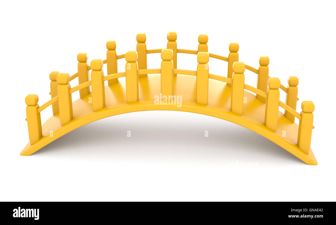 Ponte giallo Foto Stock