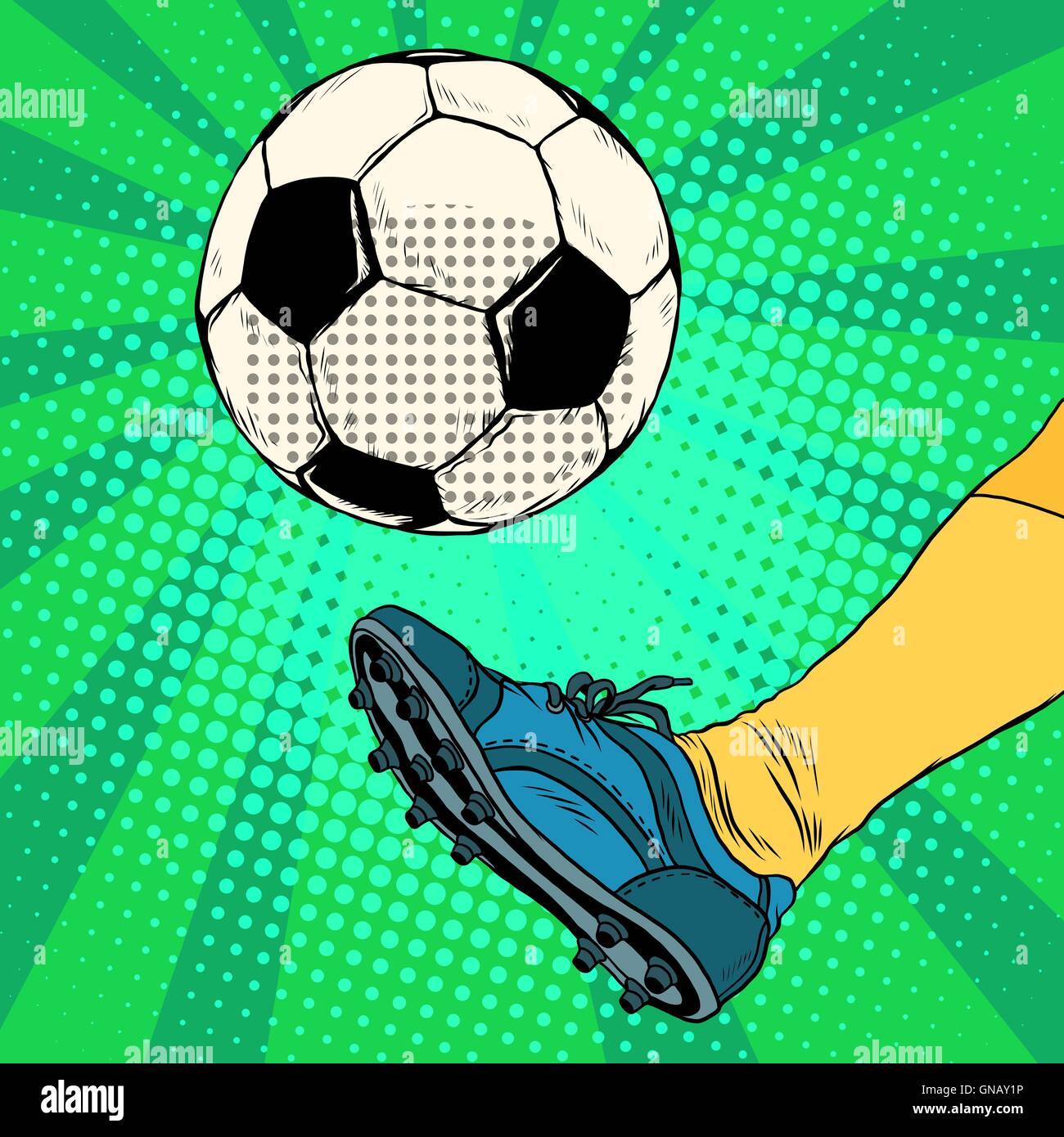 Calcio al pallone Immagini Vettoriali Stock - Alamy