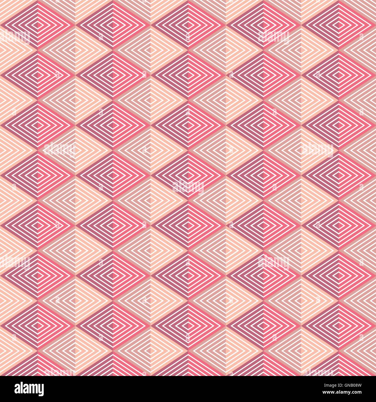 Creative forma di triangolo pattern in tema retrò vettore di design Illustrazione Vettoriale