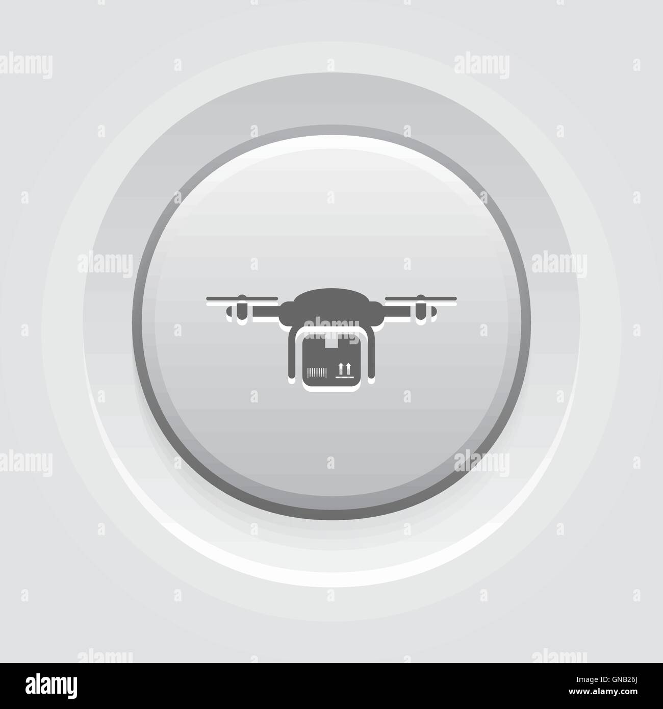 Drone Icona di consegna Illustrazione Vettoriale
