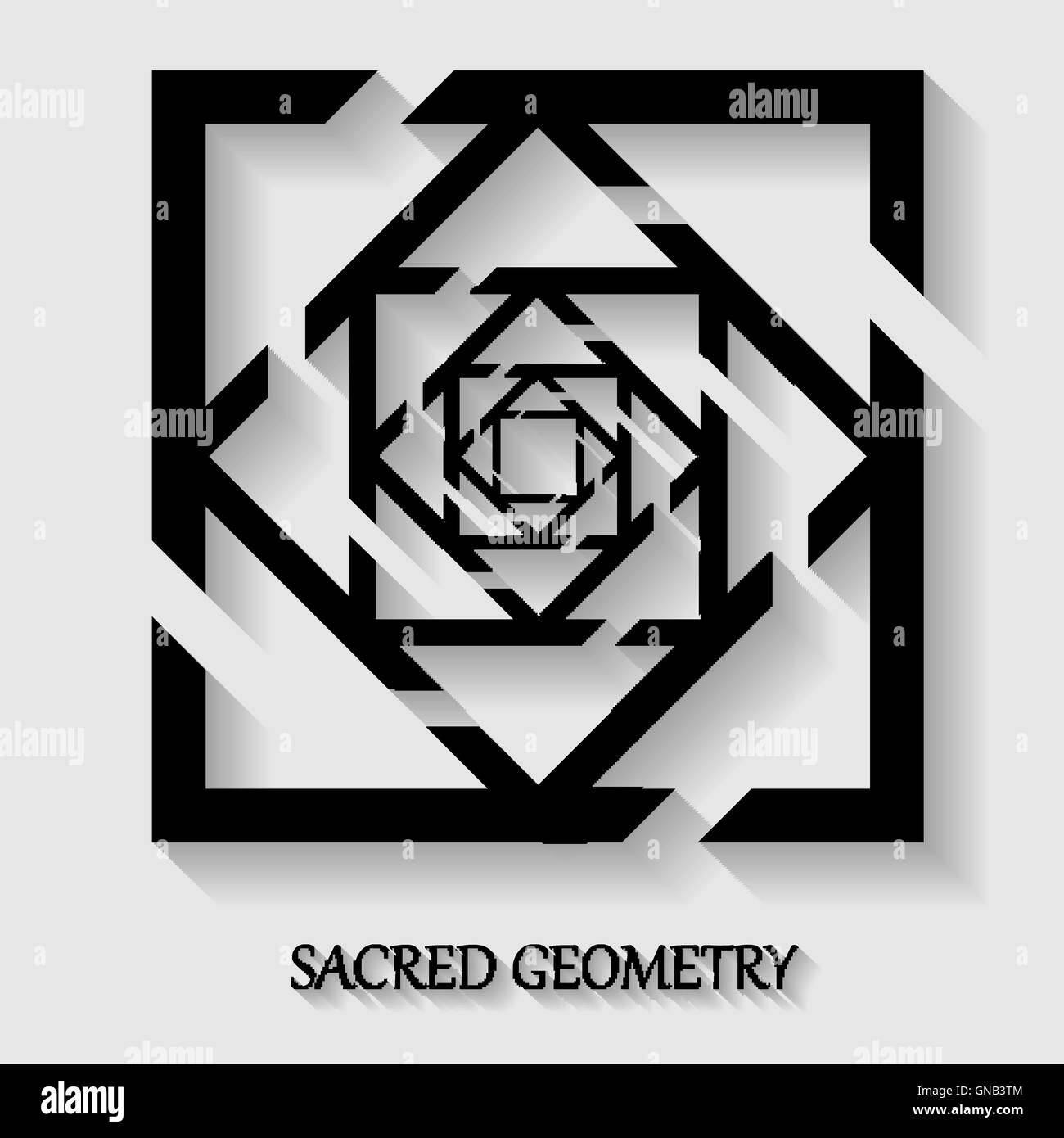 Geometria Sacra elemento Illustrazione Vettoriale